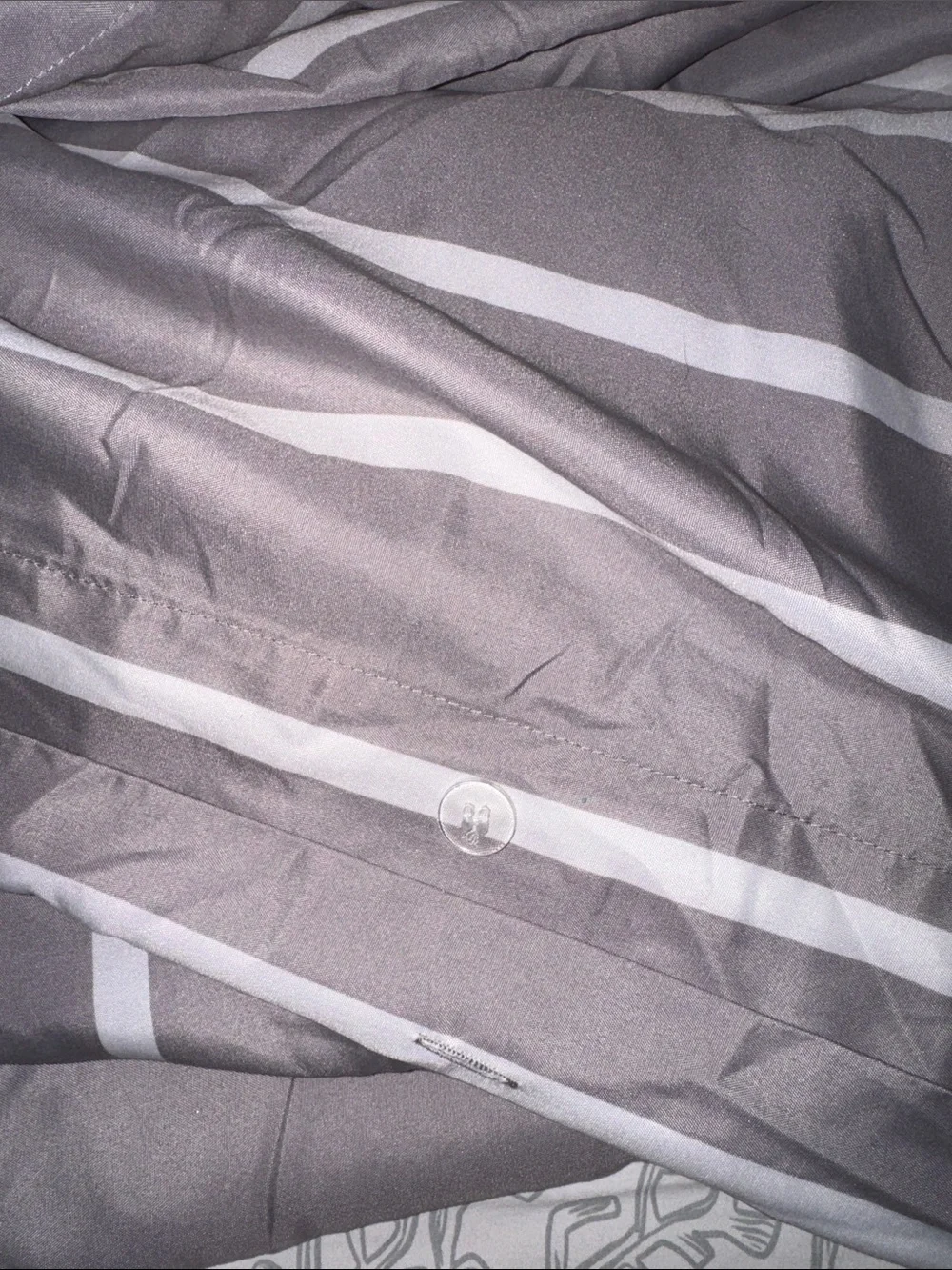 TRULY SOFT 3pc Queen Grey and White Striped Duvet Set